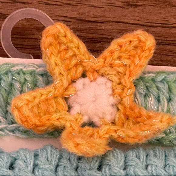 NWT So’ Dorable 2 Piece Crochet Mermaid Newborn Set  Aqua Blue - Picture 3 of 6